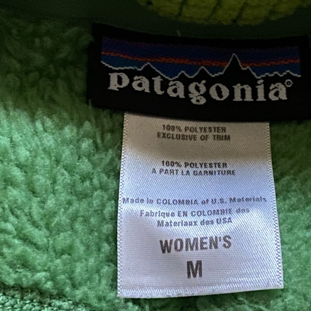 Patagonia Polartec Soft Green Vest Sz Women’s M Medium - Picture 6 of 11